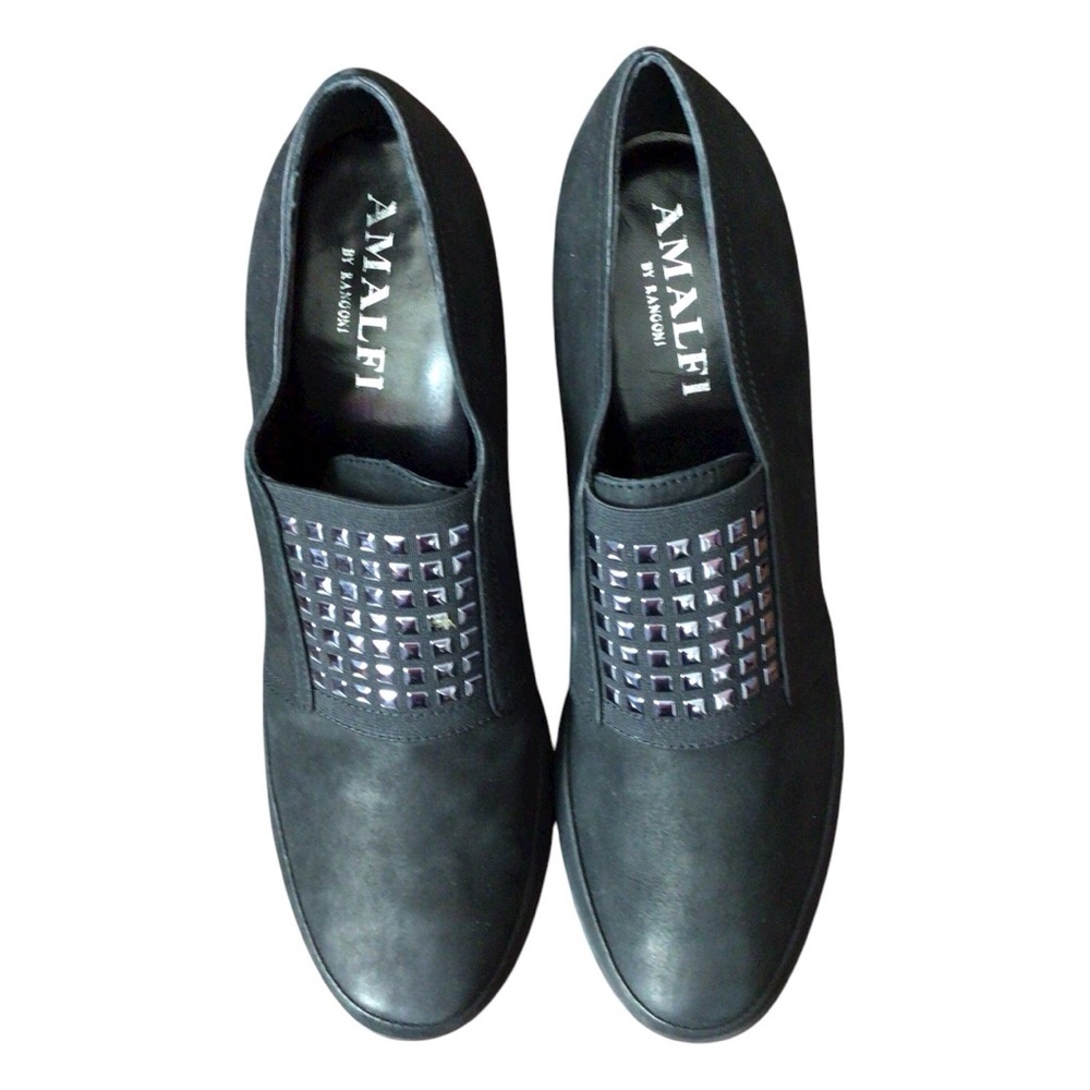 Amalfi Black Studded Flats